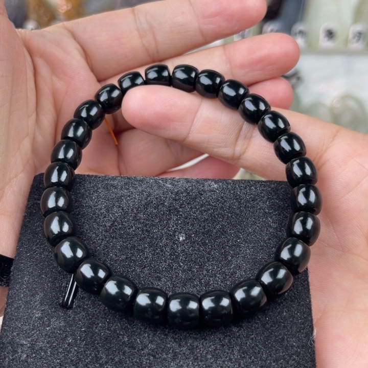 和田玉手串未镶嵌子**筑