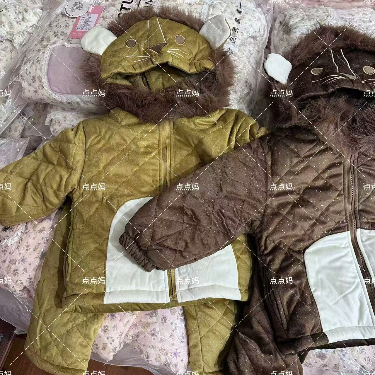 DDM可外穿保暖加绒加厚男孩休闲儿童家居服睡衣078