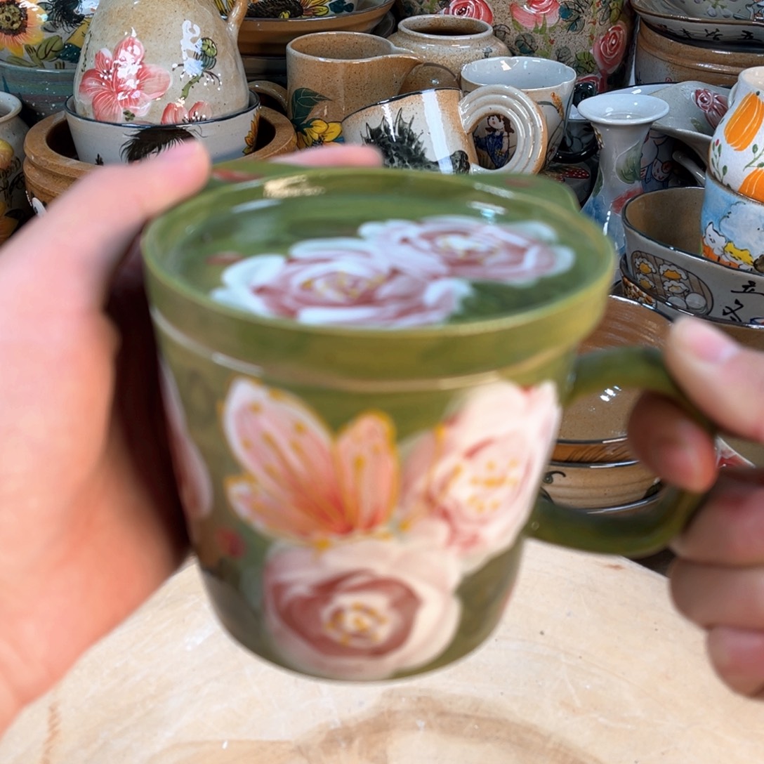 景德镇手工手绘杯