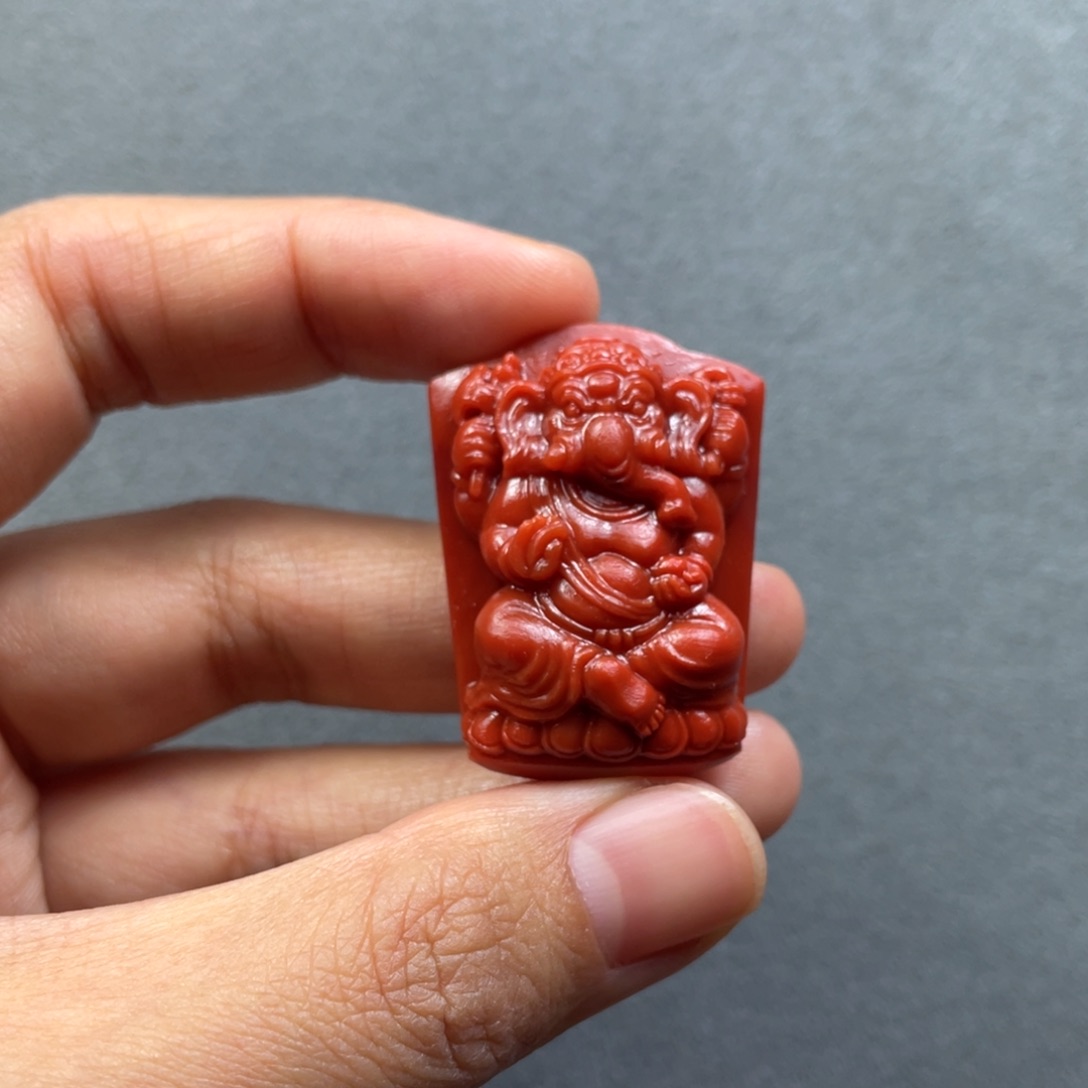 南红玛瑙配饰未镶嵌象神