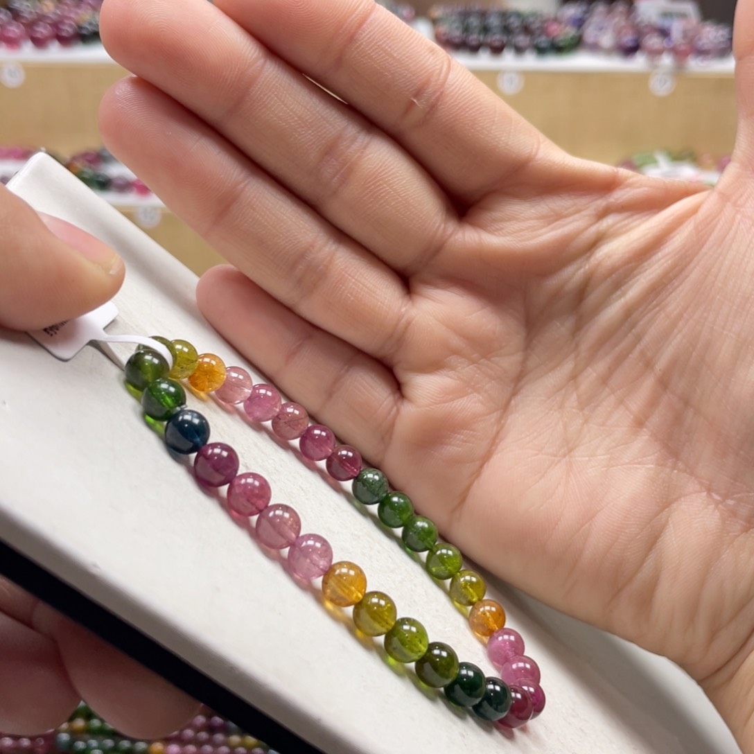 碧玺手串未镶嵌6mmmmmmmmmmmmmmmmmmm