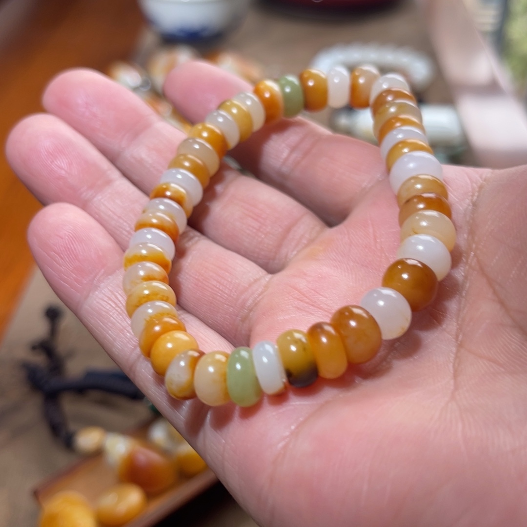 和田玉未镶嵌手链