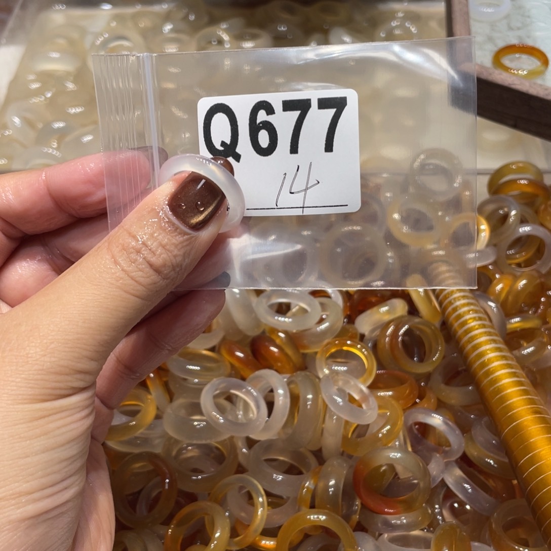 玛瑙/玉髓未镶嵌戒指677