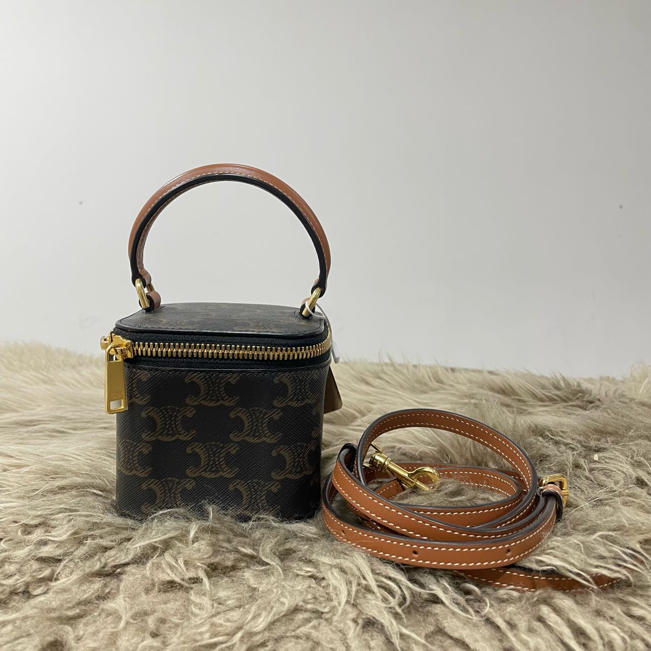 99新 Celine/思琳 经典化妆盒子包 US582818