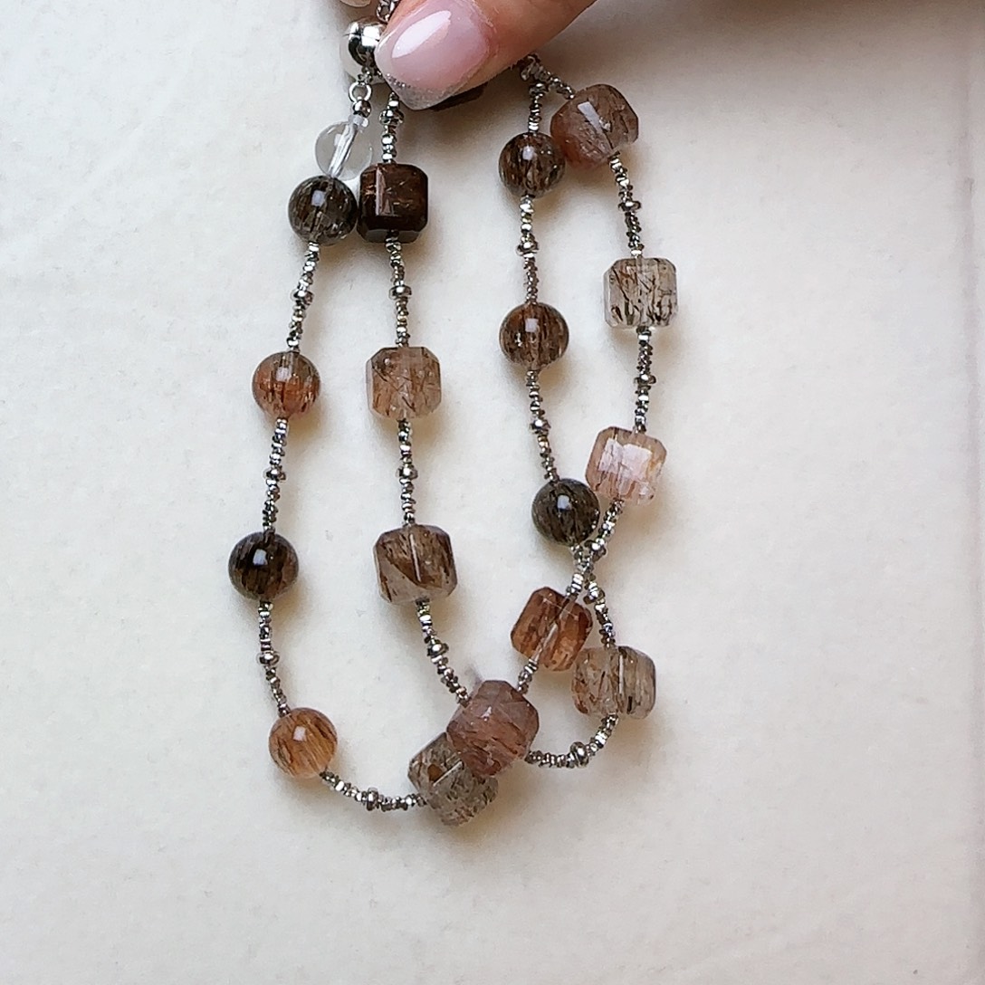 水晶颈饰未镶嵌大气上档次