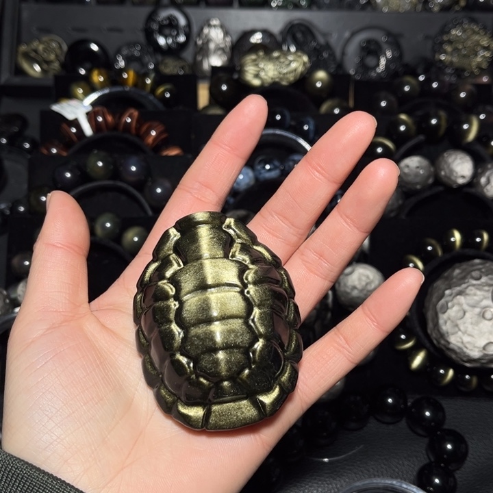 沧***楠黑曜岩未镶嵌珠宝奇石