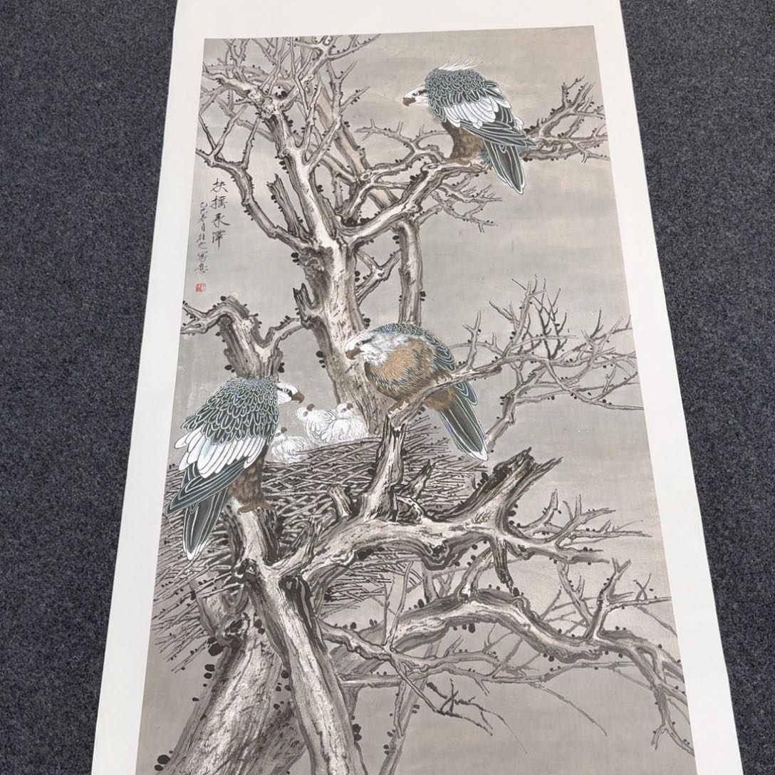 国画国画作品山水花鸟纯手绘