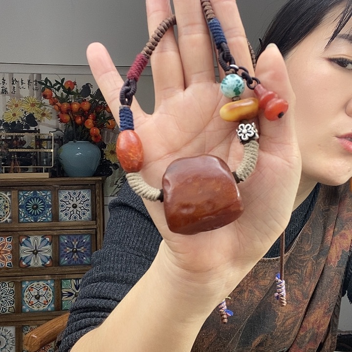 蜜蜡项链未镶嵌项链