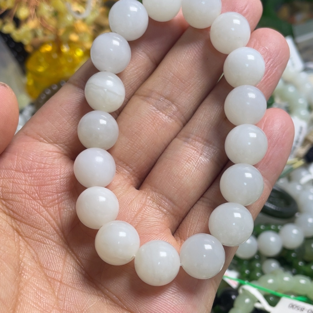 和田玉未镶嵌手链073