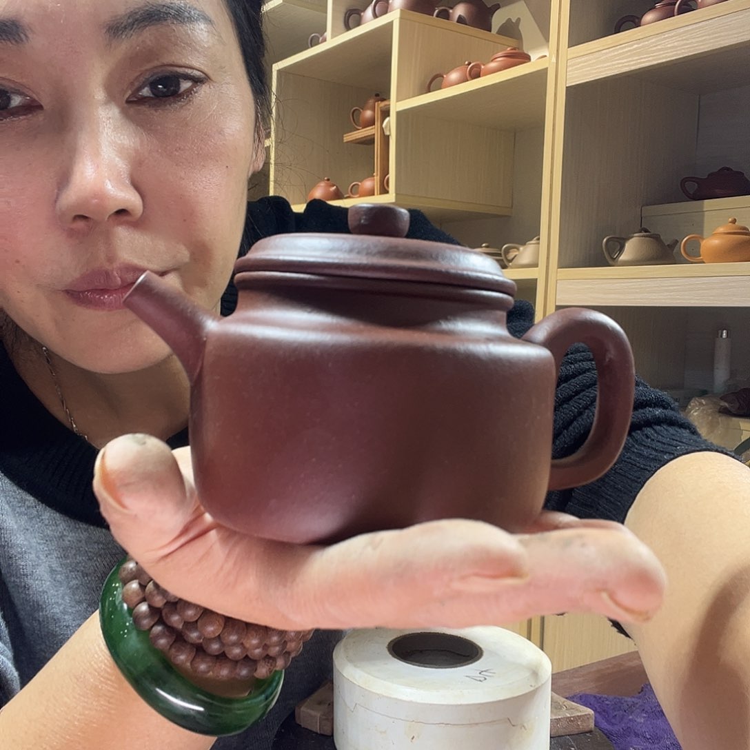 茶壶紫砂瑕疵紫泥本山德钟200c c