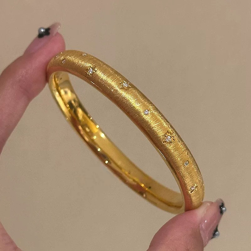 手镯 拉丝满天星手镯气质轻奢时尚百搭简约