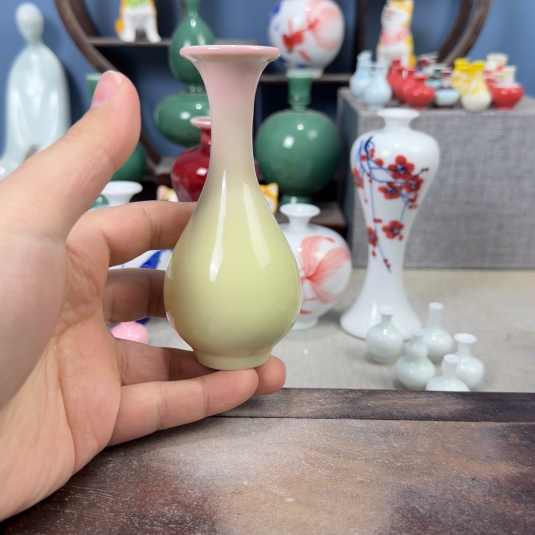 陶瓷手工小花器摆件
