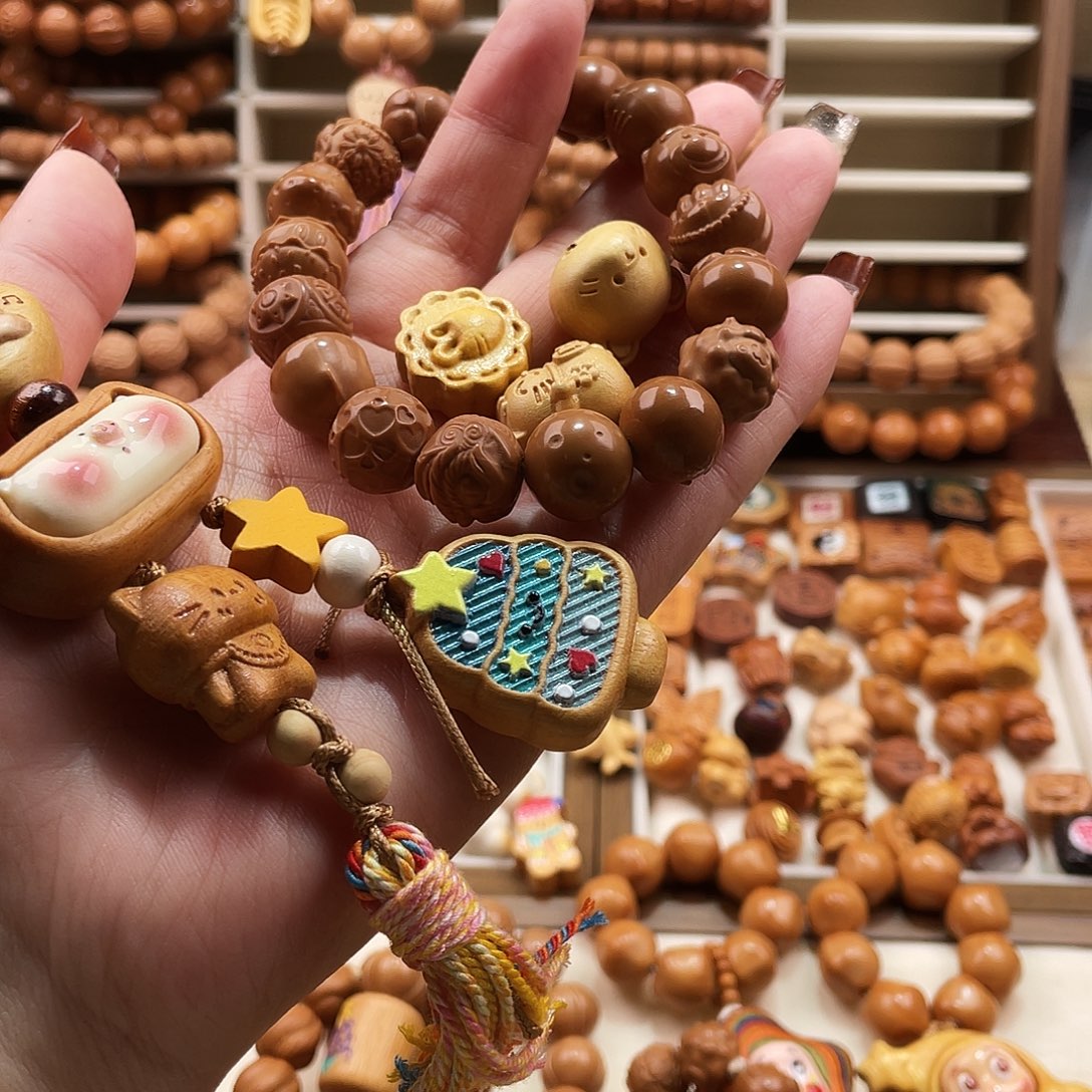 D***偲猴头核桃吊坠多宝猴头手串