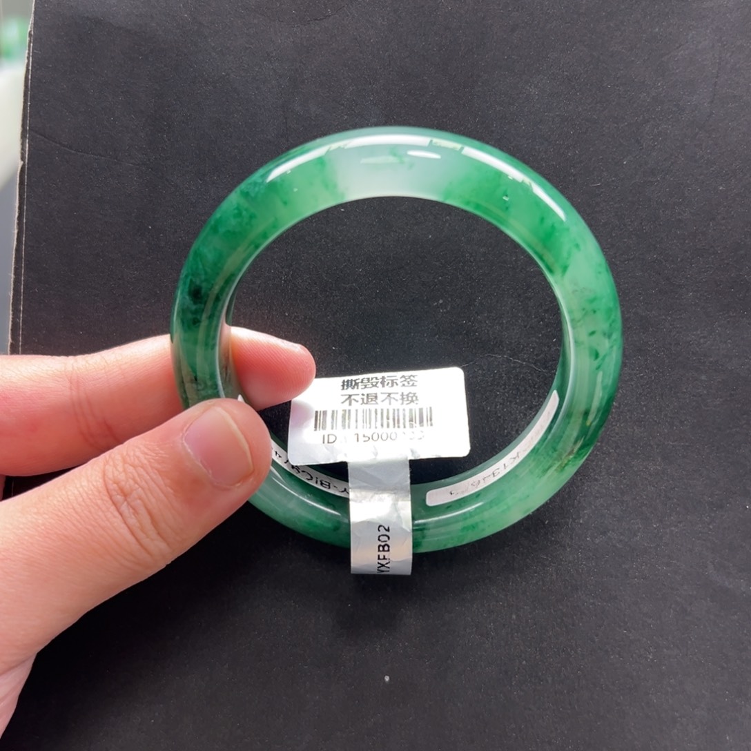 石英质玉未镶嵌手镯+小涵54.0