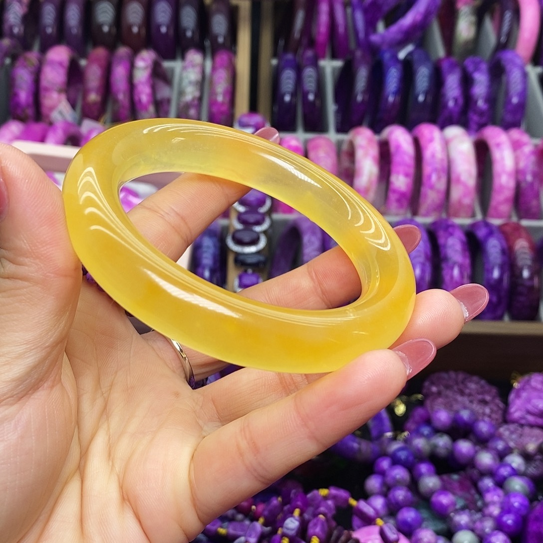 黄***3珐琅非金属黄舒手镯