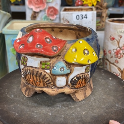 【闪购商品】红陶粗陶材质多肉花盆