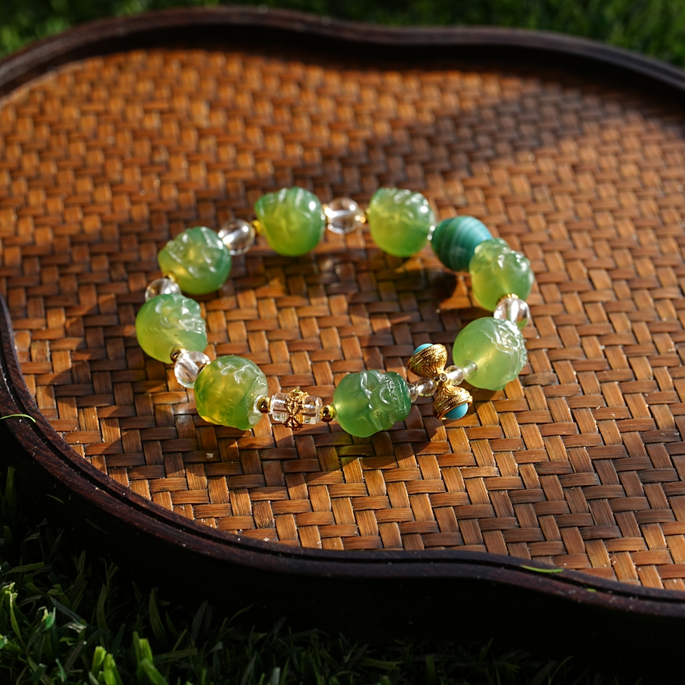 【守财将军】固若金汤财财安稳尸尸阵玛瑙手链 S496 多样性发一件