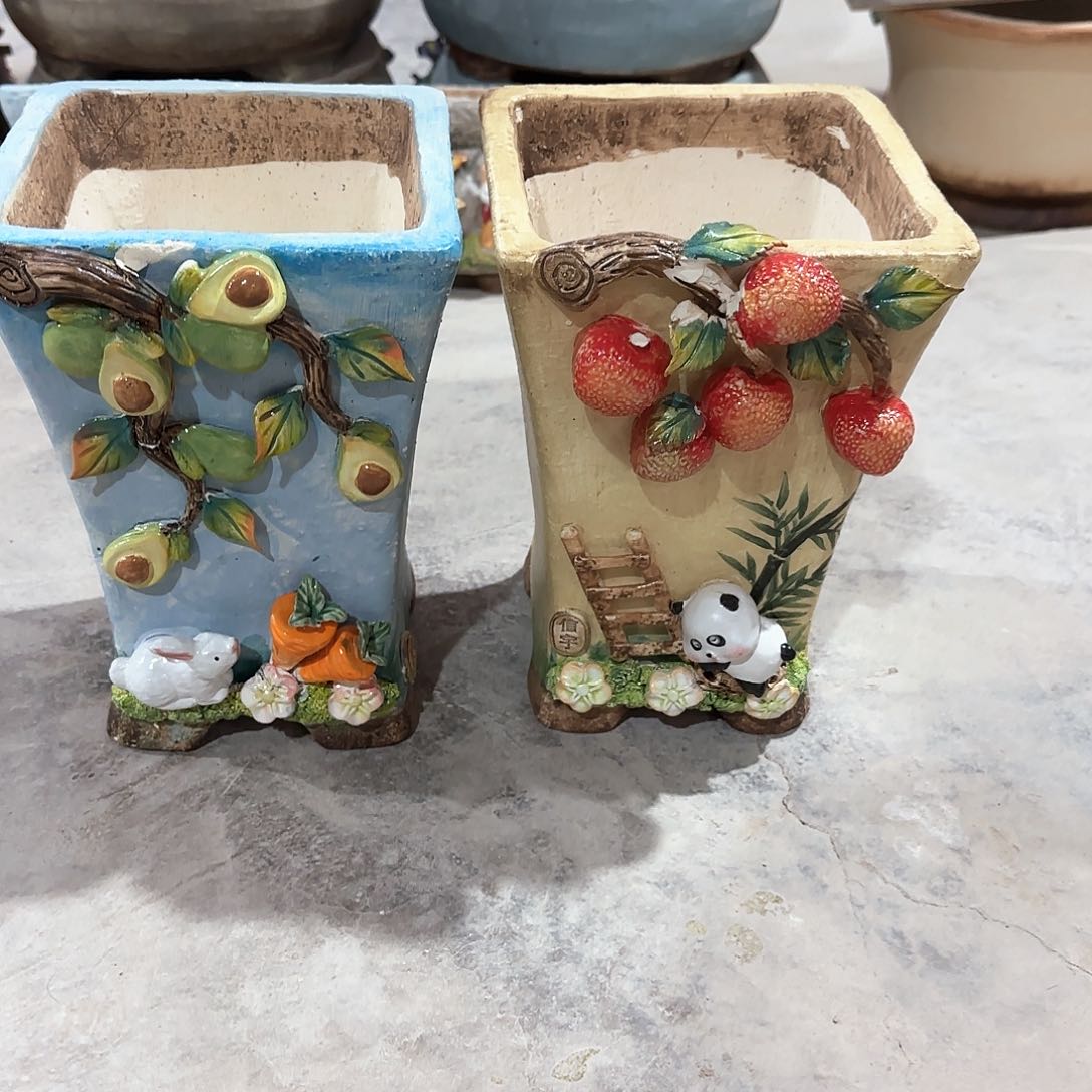 红陶郭*信宇麦饭石花盆