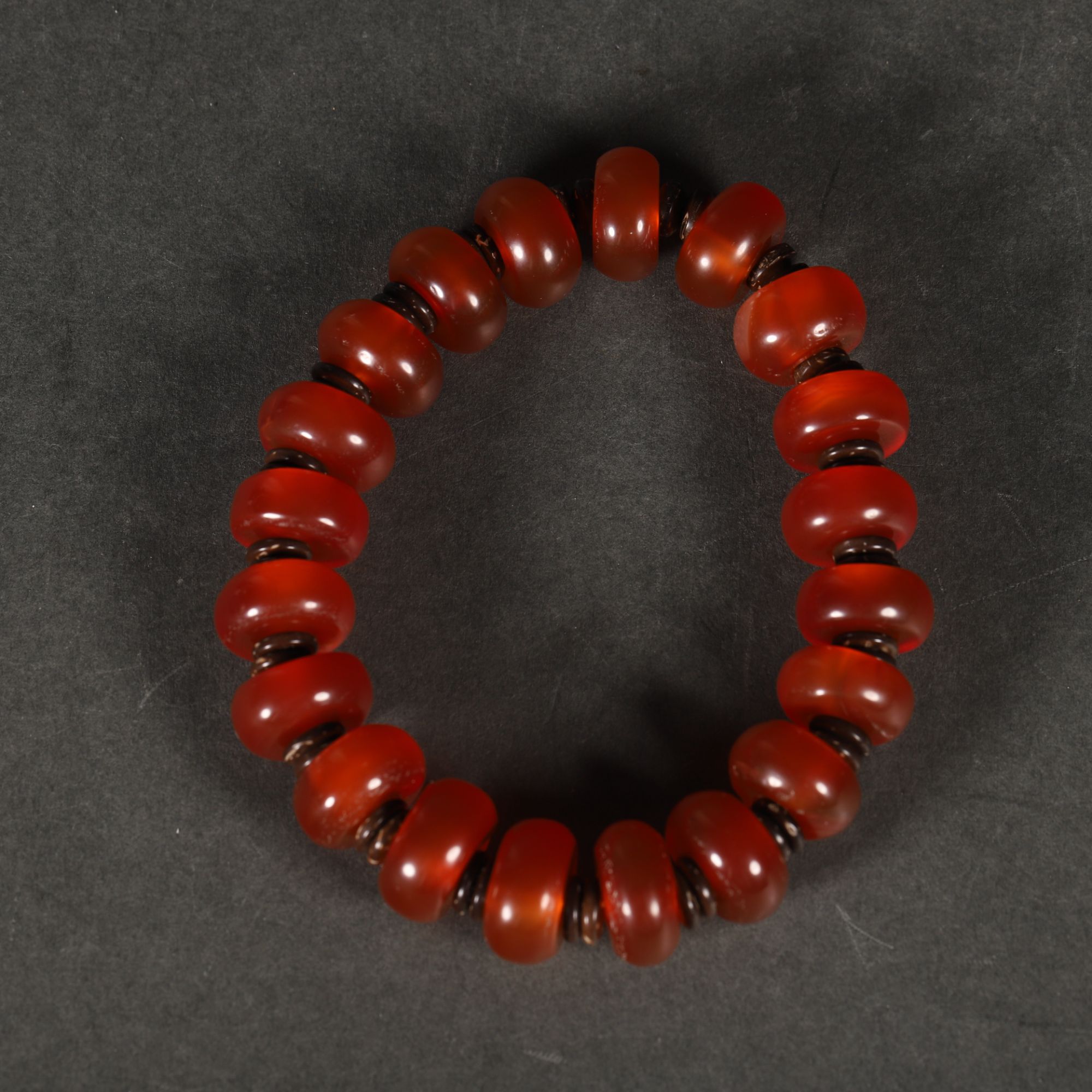 Lot46 清代玛瑙手串