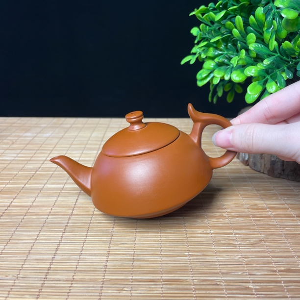 【万壶阁】120ml潮州原矿朱泥飞把将军壶 茶壶