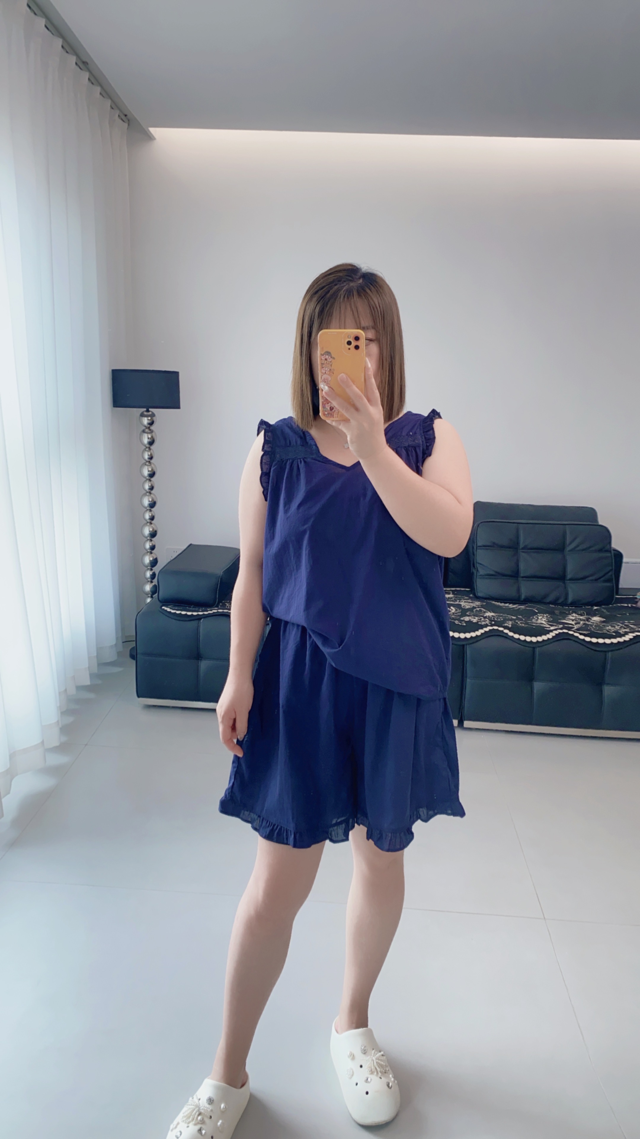 【有运险】夏季纯棉可外穿女士睡衣背心短裤套装柔软亲肤清爽家居服