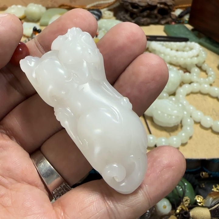 和田玉未镶嵌挂件