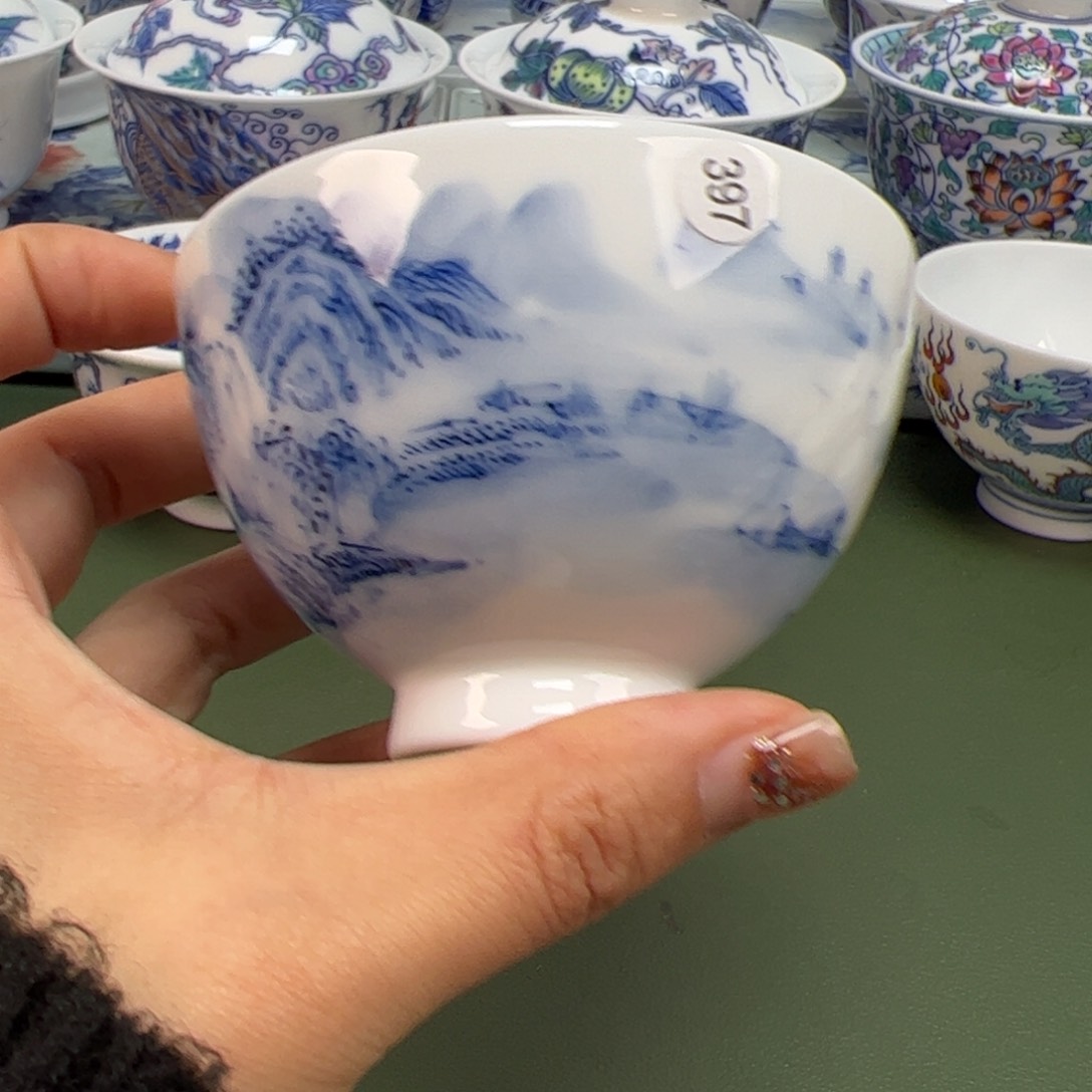 杯沙沙手工手绘茶具397