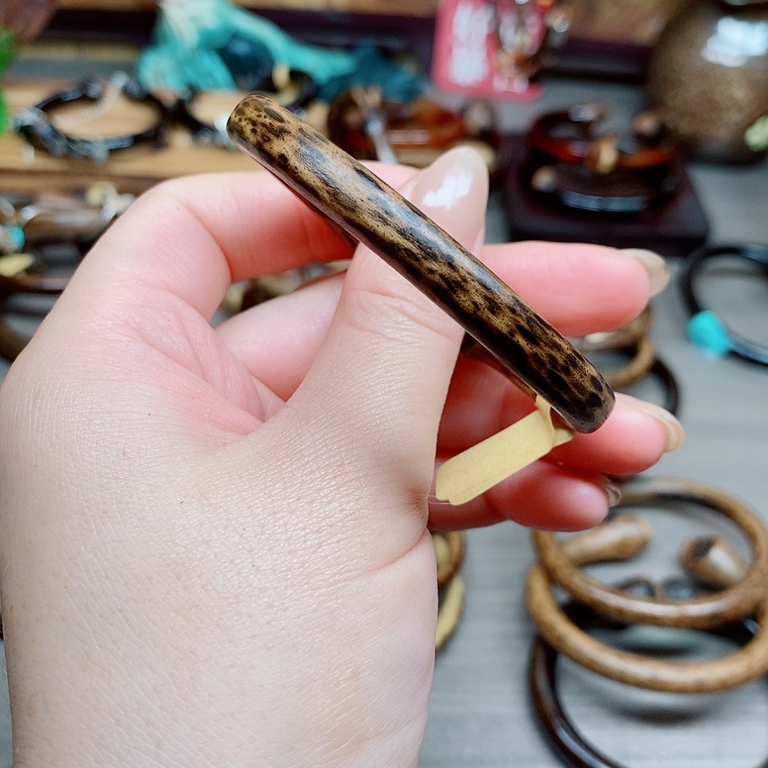 藤艺吊坠四面满花豹纹