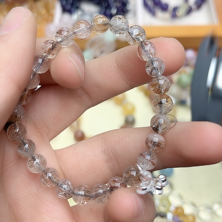 水晶手链未镶嵌黑金海岸日素圈
