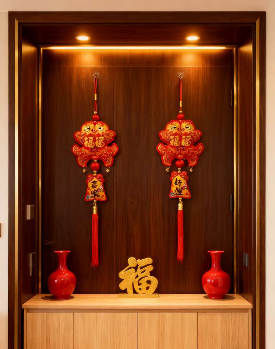 软包双鱼福随机串新年大礼年大礼包挂件装饰用品以直播间为准
