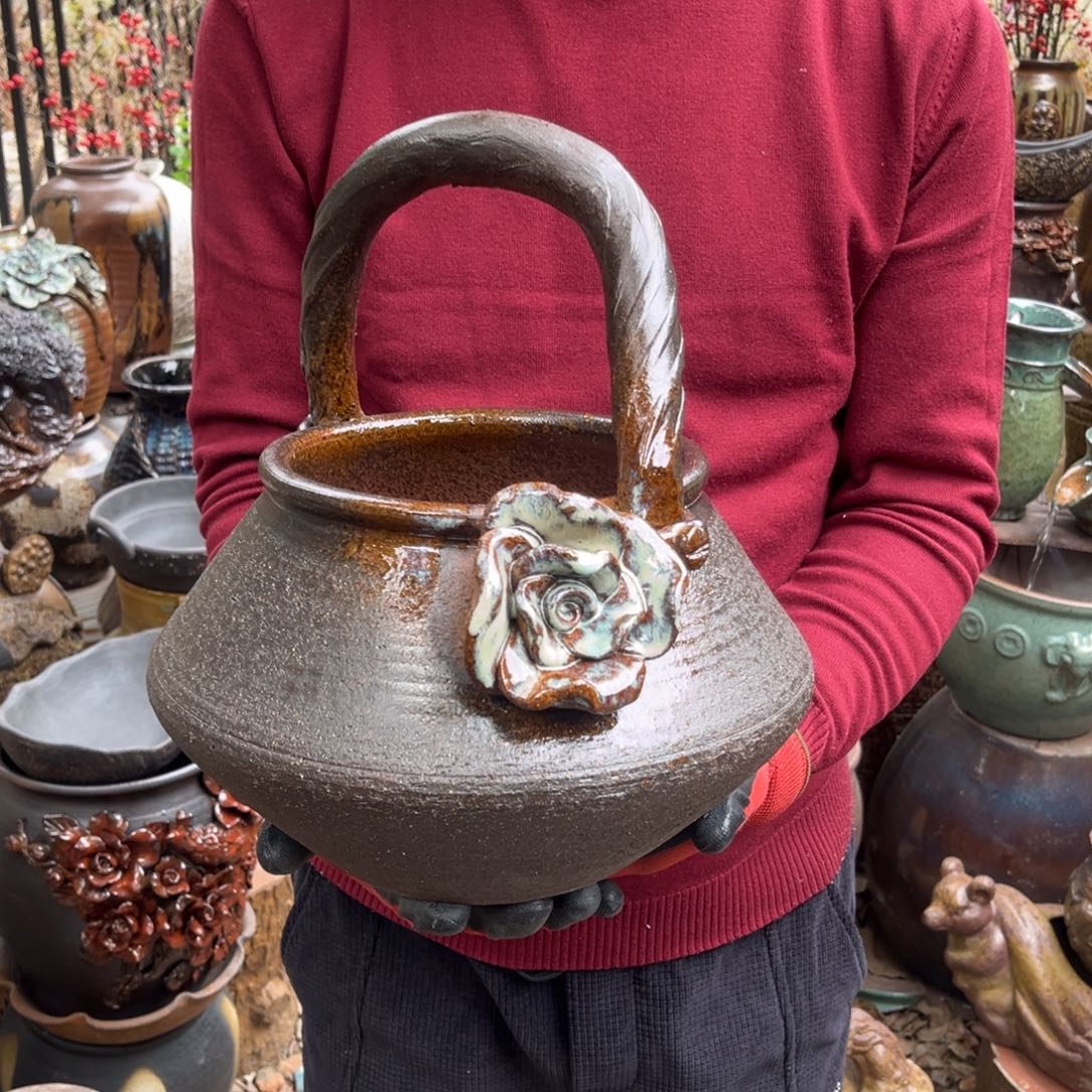 红陶高19口19有孔