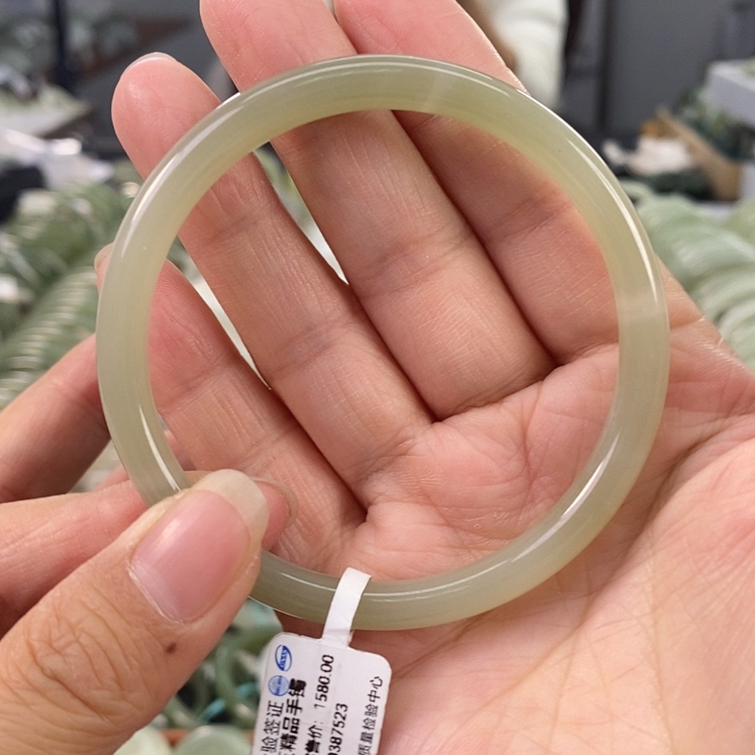 和田玉和田玉手镯57.58未镶嵌