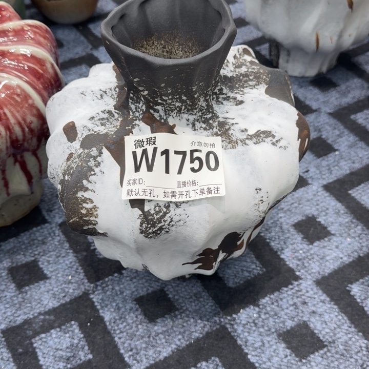 *****瓷片景德镇高温花器编码1750高31口6默认无孔