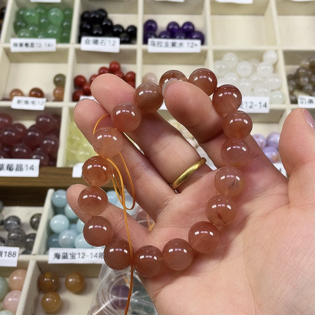 水晶手串未镶嵌天然水晶