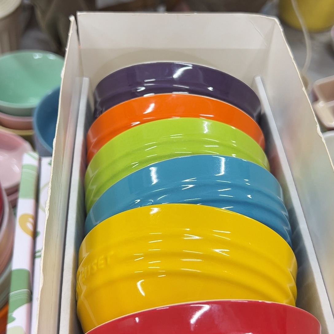 陶瓷彩虹色系米饭碗套装