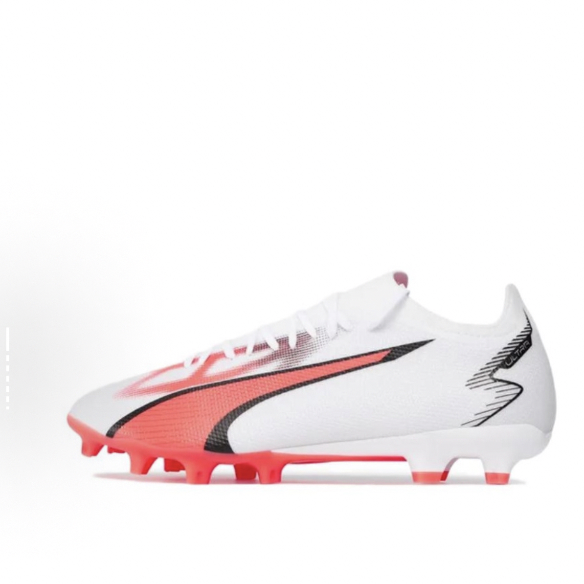43码 PUMA AG（胶质短钉）FG（胶质长钉）足球鞋 白橙 配盒 107347 01