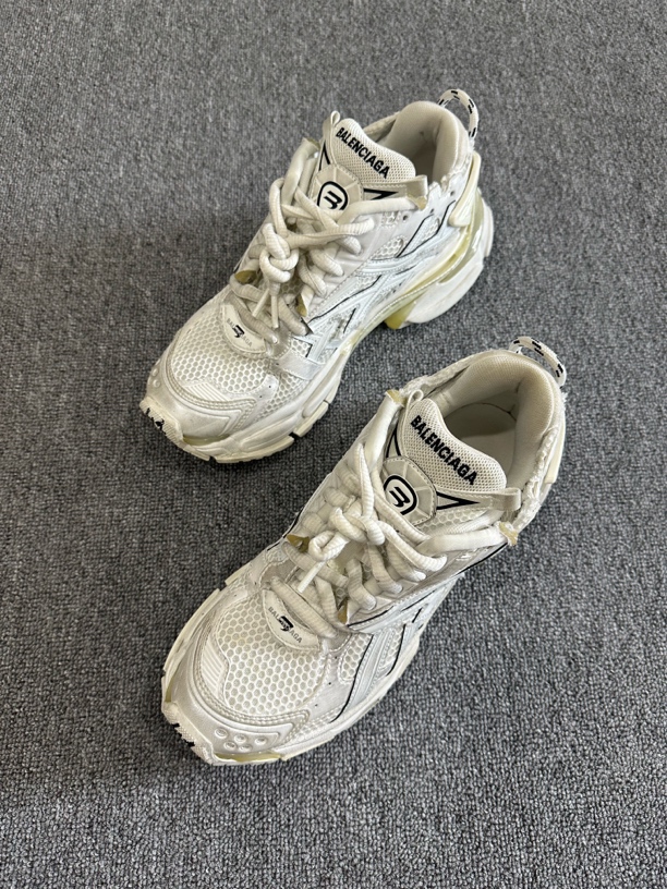 99新 Balenciaga/巴黎世家 runner 白色 老爹鞋 41