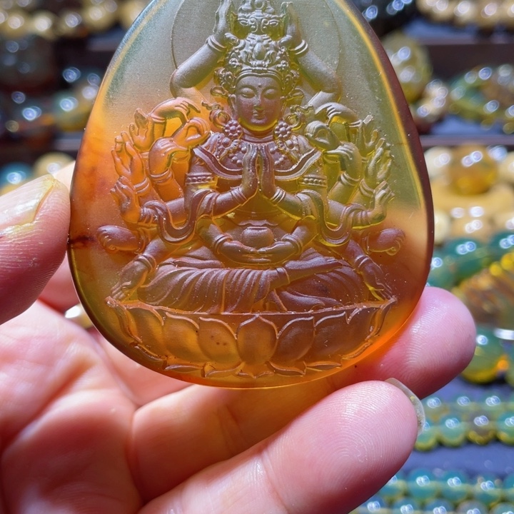 琥珀手链未镶嵌天然