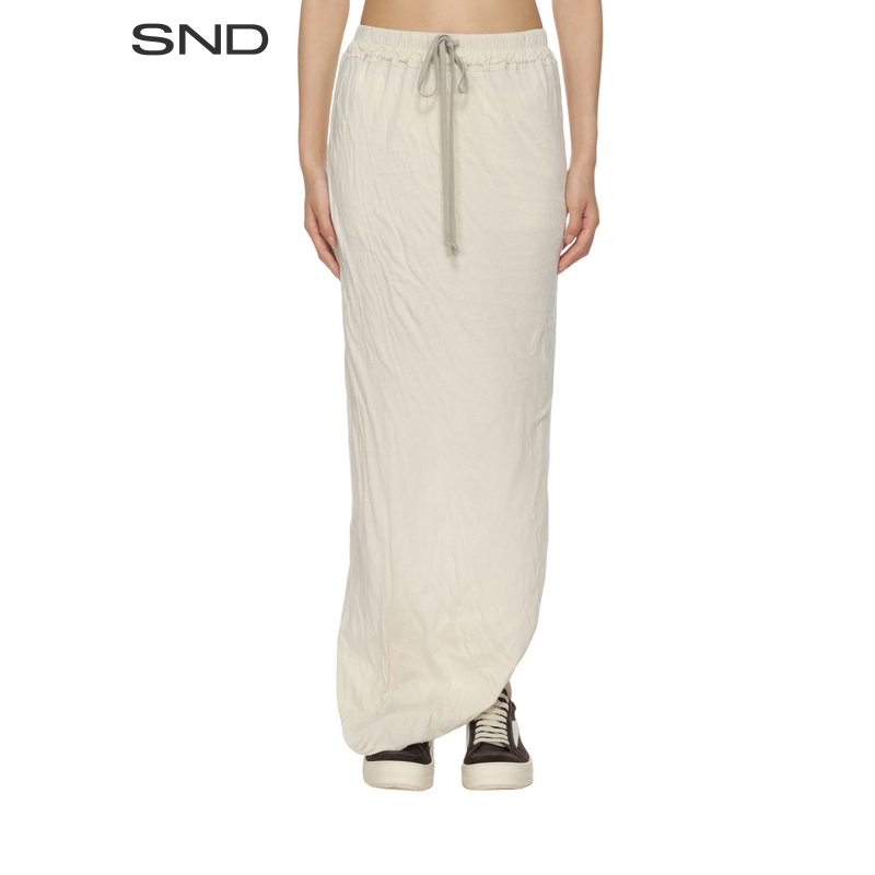 【RICK OWENS 设计师品牌】SND SS25 松紧系带长半裙