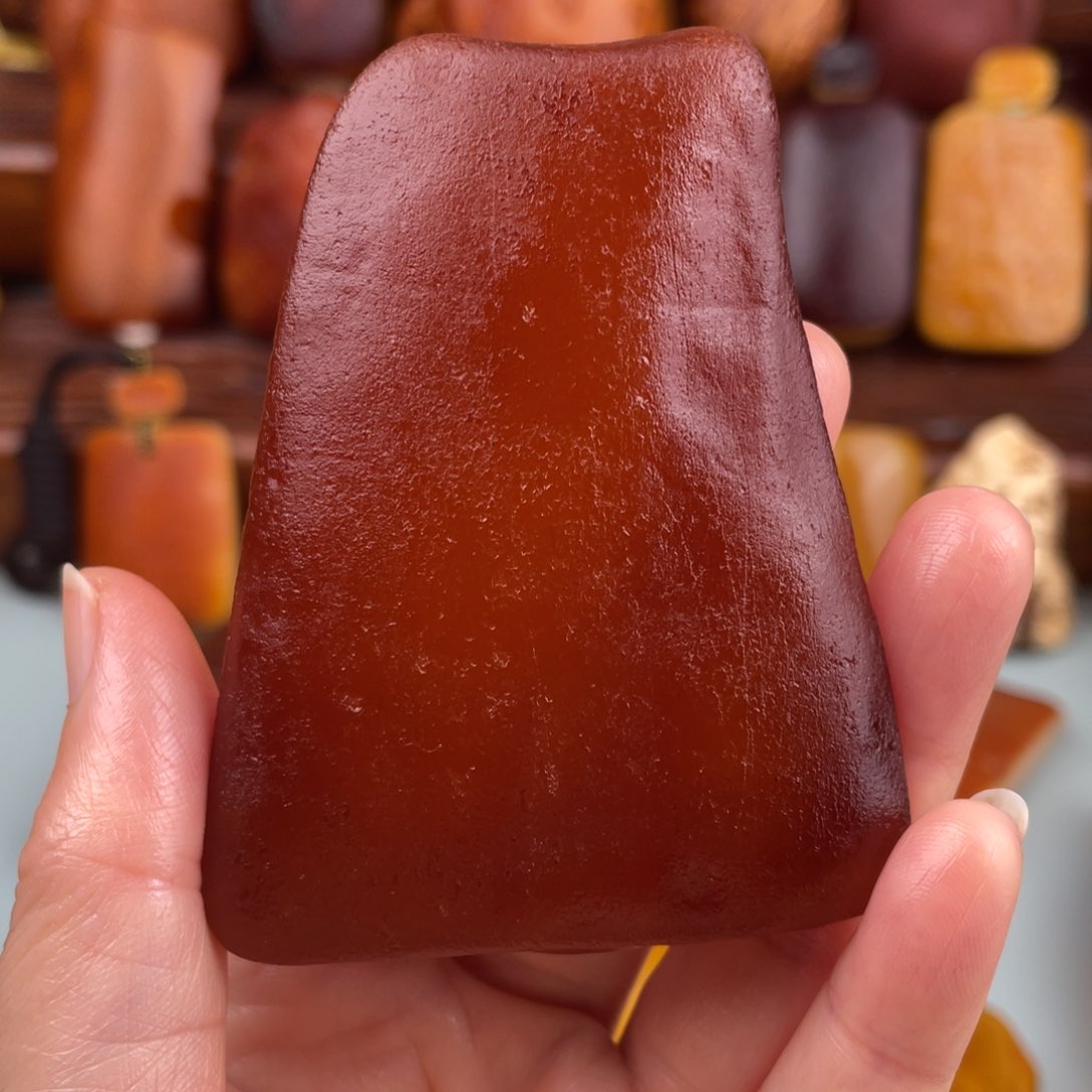 定制琥珀未镶嵌蜜蜡原皮牌子