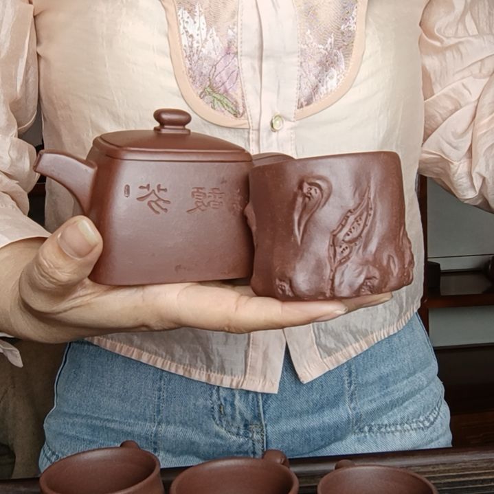 紫砂茶壶j*原矿中曹青