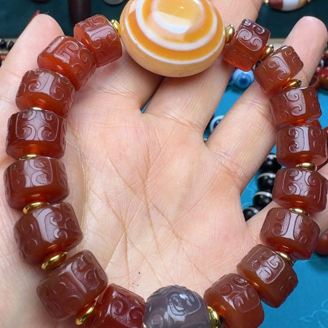 玛瑙/玉髓未镶嵌项链