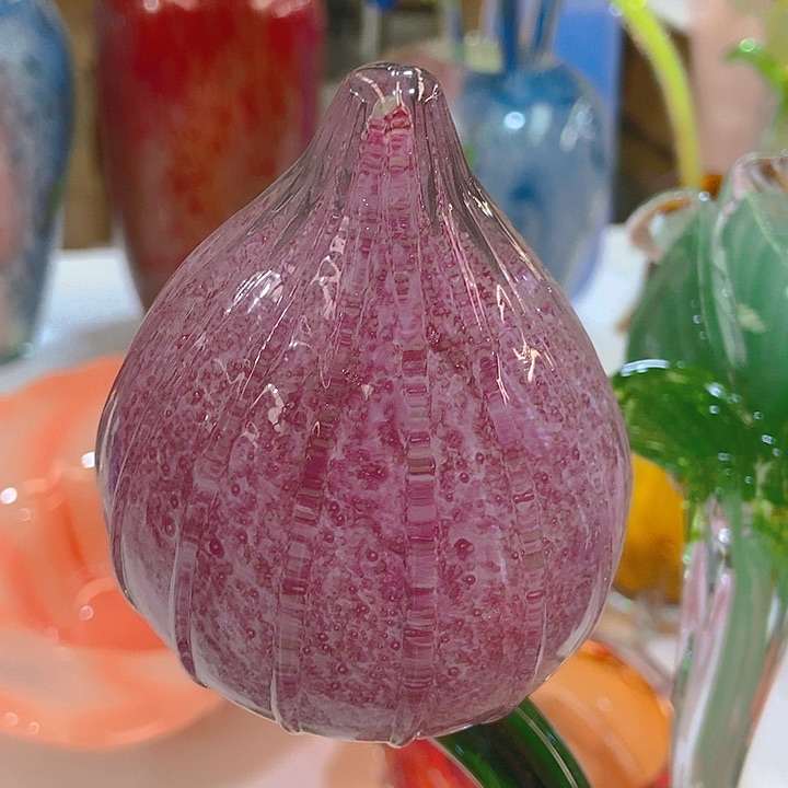 琉璃花瓶高45厘米宽8