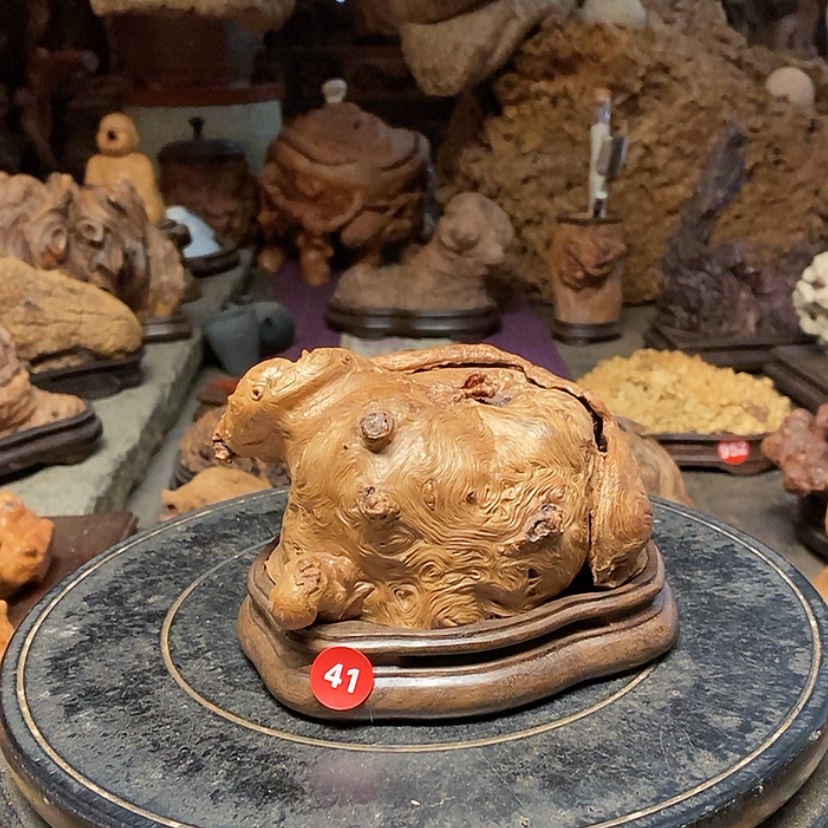 【闪购商品】41号荔枝木香炉工艺