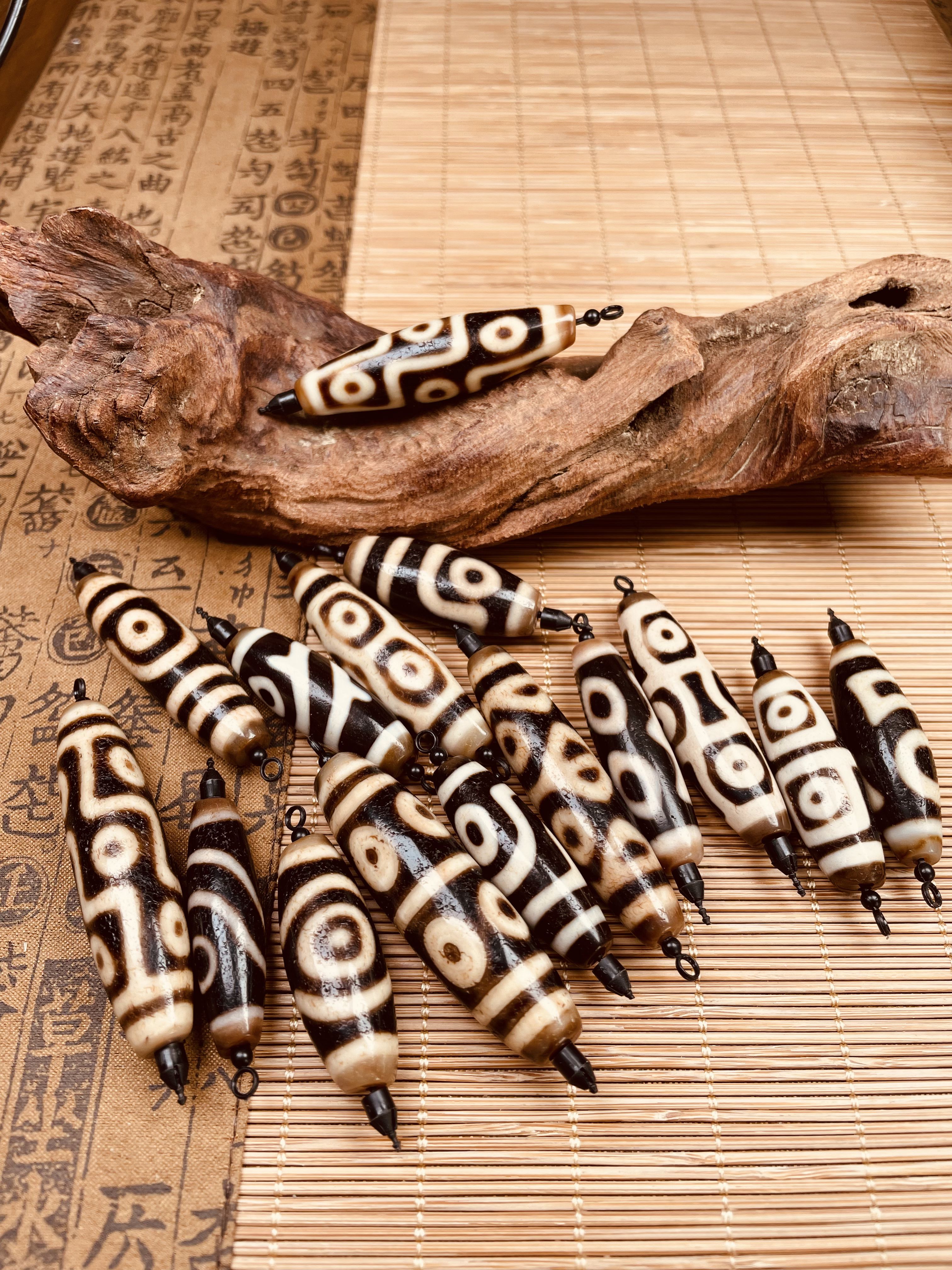 「行运」顶料！任晓攀行运超顶系列二眼九眼多图腾天珠/约30~50mm