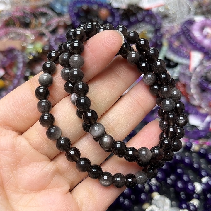 水晶未镶嵌手链多样性发一