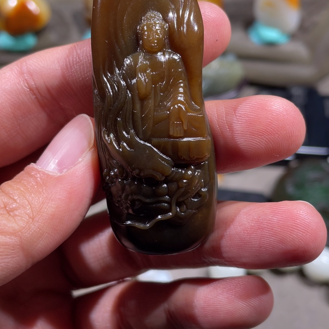 和田玉未镶嵌挂件