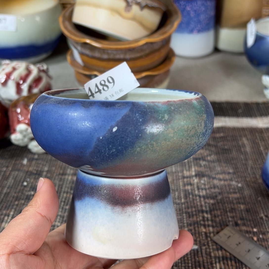 红陶口9高9 景德镇手工花盆