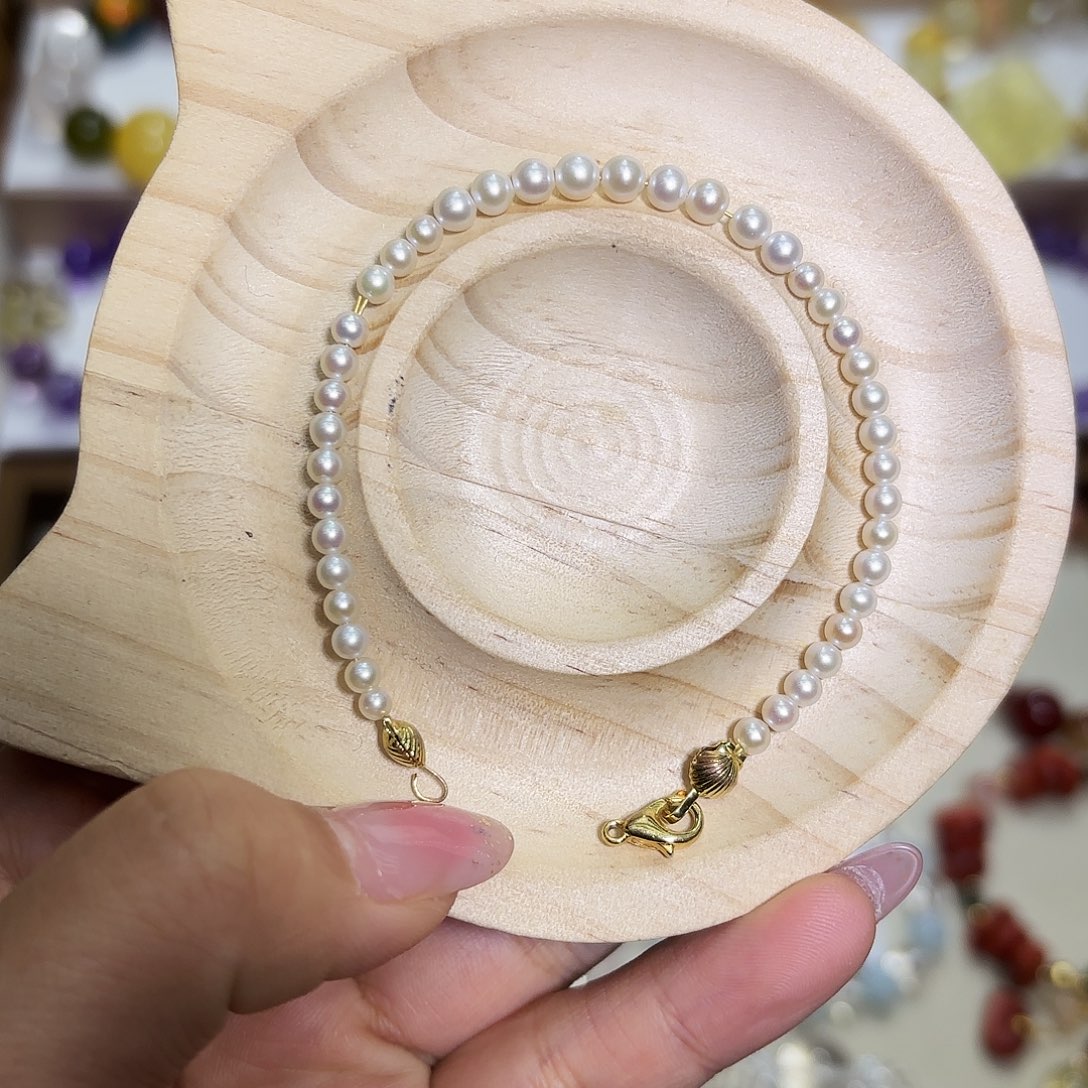 石英石小珍珠手串