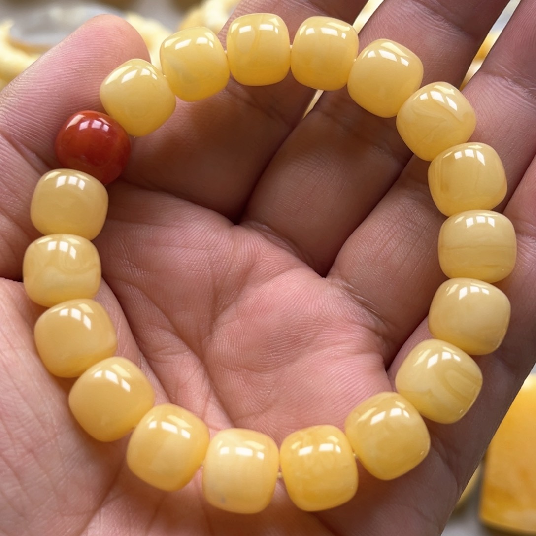 琥珀手链未镶嵌手串